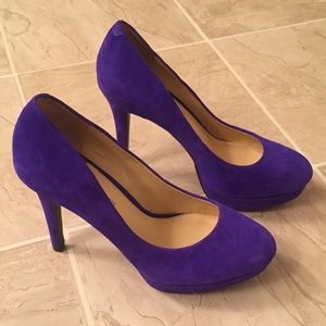 EUC purple dress heels